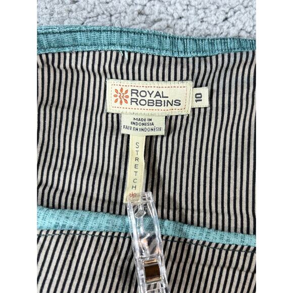 Royal Robbins Corduroy Skirt Women’s 10 Zip Travel Outdoor Hiking Teal Green - Picture 7 of 10